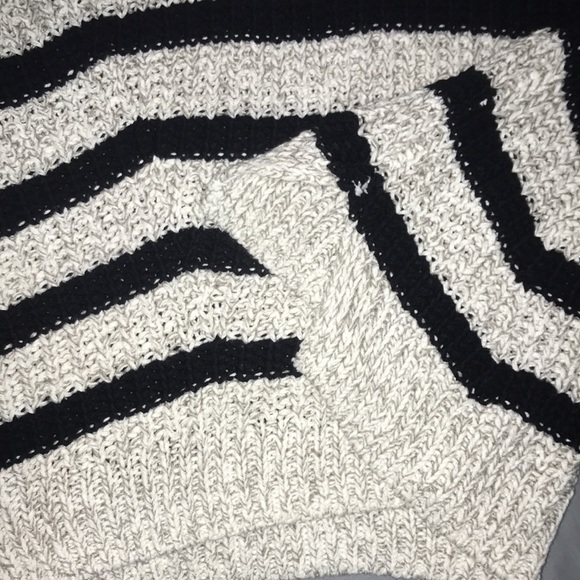 H&M Cable knit Sweater Striped Sweater Scoop neck Small - Picture 2 of 5